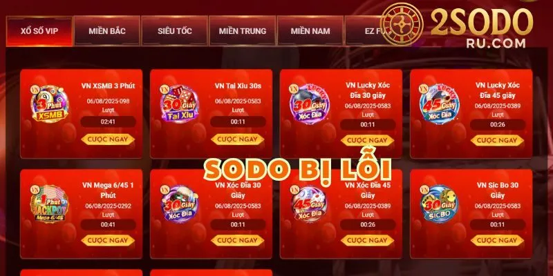 NGUYÊN NHÂN SODO BỊ LỖI? CÁCH KHẮC PHỤC SỰ CỐ ĐƠN GIẢN